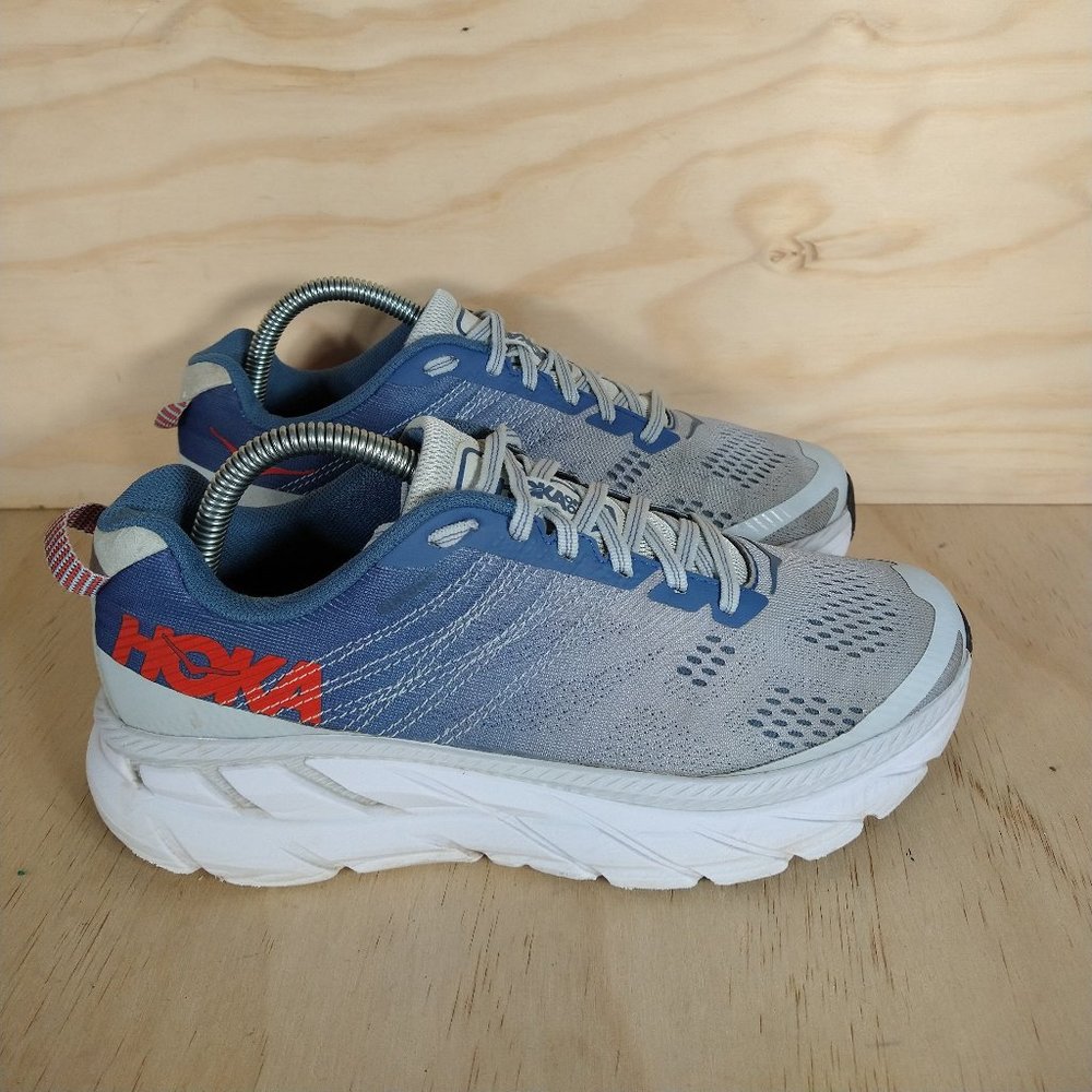 Hoka One One - Clifton 6 - Running Shoes - Blue/White - Women''s - 8